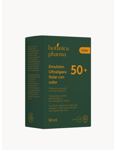 Emulsión Ultraligera Solar COLOR SPF50+ Botánicapharma (50ml)