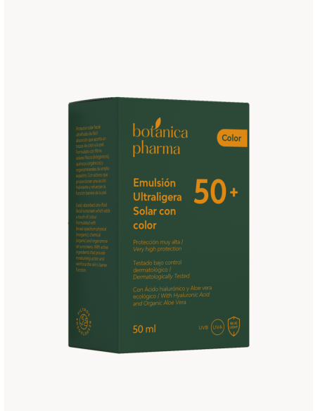 Emulsión Ultraligera Solar COLOR SPF50+ Botánicapharma (50ml) Emulsión Ultraligera Solar COLOR SPF50+ Botánicapharma (50ml)