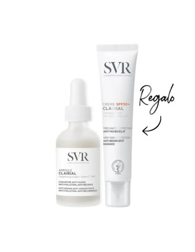 DÚO CLAIRIAL Ampoule Clairial + Creme SPF50+ Clairial REGALO SVR (30ml + 40ml)