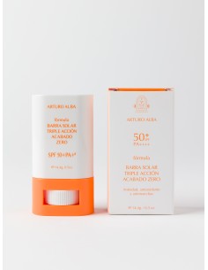 Barra Solar Triple Acción Acabado Zero SPF50+ PA+++ ARTURO ALBA (14.4g)